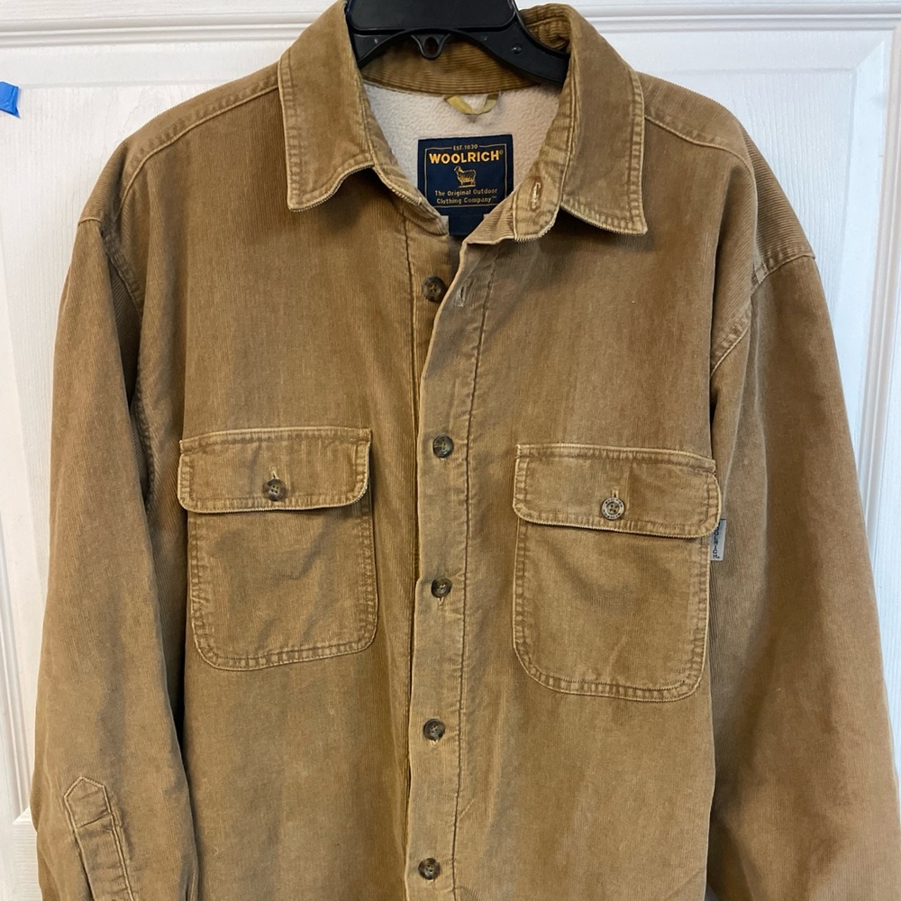 Woolrich corduroy fleece Sherpa lined jacket VTG